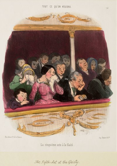 Femte akt på Gaiety af Honoré Daumier