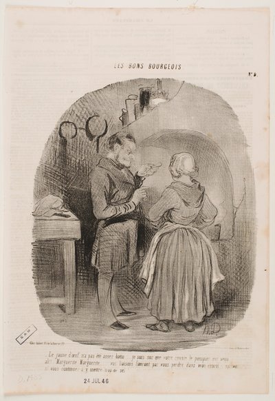 Æggeblommen er ikke pisket nok. af Honoré Daumier
