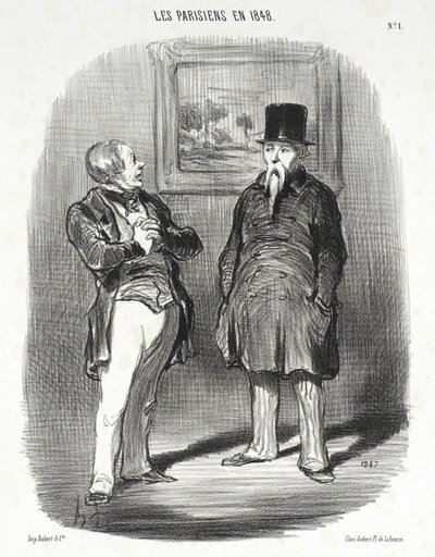 Nå... Jeg genkendte dig ikke... af Honoré Daumier