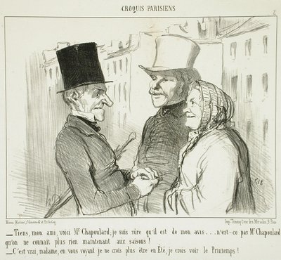 "Se, min ven, her er hr. Chapoulard..." af Honoré Daumier