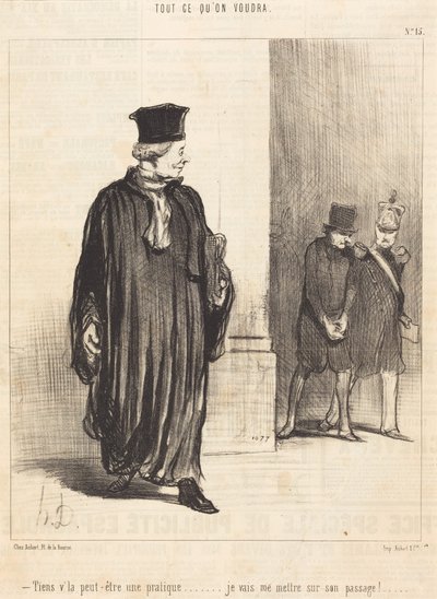 Se, måske en kunde af Honoré Daumier