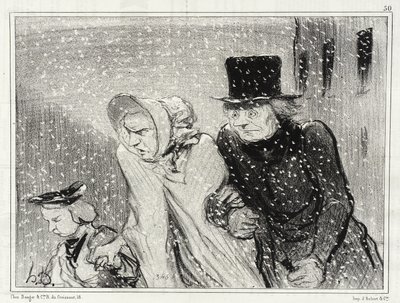Du plager mig, min kone!... Det har stået på i en time... af Honoré Daumier