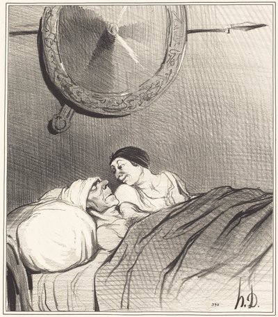 Odysseus og Penelope af Honoré Daumier