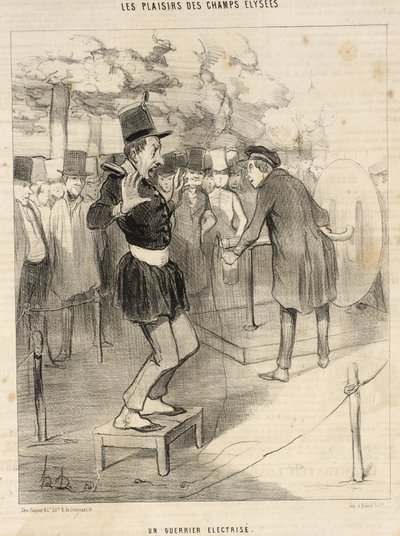 En elektrificeret kriger af Honoré Daumier
