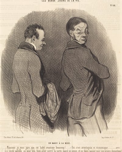 En moderne dragt af Honoré Daumier