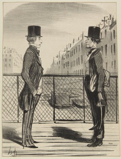 „En mand i sine små sko“ af Honoré Daumier