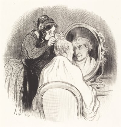 En herre, der er ved at være for ung af Honoré Daumier