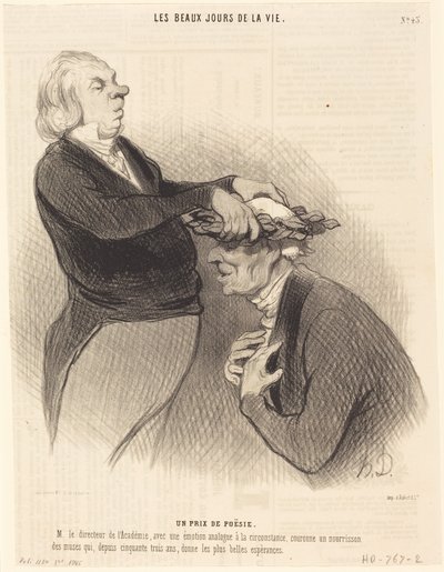 En poesipris af Honoré Daumier