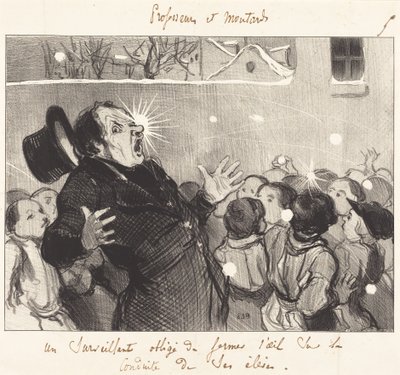 En tilsynsførende tvunget til at vende det blinde øje til... af Honoré Daumier