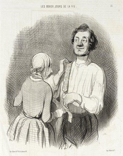 En dag med fest og seler. af Honoré Daumier