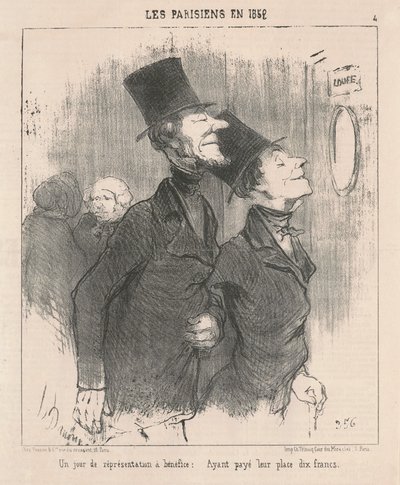 En dag med velgørenhedsforestilling af Honoré Daumier