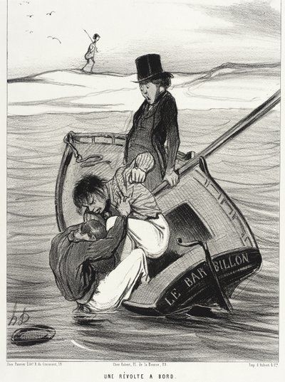 Et oprør om bord af Honoré Daumier