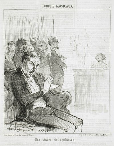 Et offer for høfligheden af Honoré Daumier
