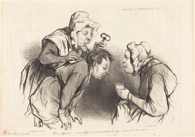 Bare vent og se!... Det vil standse blødningen... af Honoré Daumier