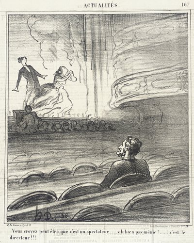 I tror... at han er tilskuer... af Honoré Daumier