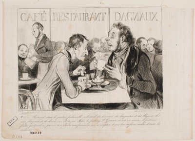 Ser du, Bertrand, i dette fashionable kvarter med industrifolk... af Honoré Daumier