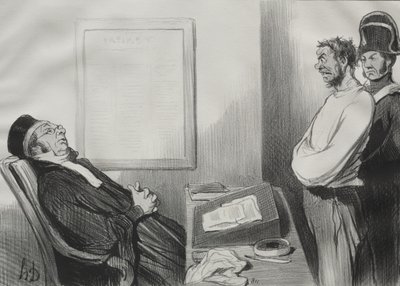 Du var sulten...Det er ikke en grund... af Honoré Daumier