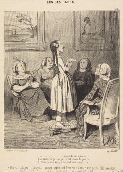 ...selv om de skulle forbande mig. Disse barbariske forældre... af Honoré Daumier
