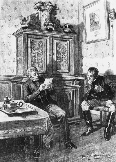 Illustration af Daniel Hernandez (1856-1932) for Country Doctor, roman af Honore de Balzac (1799-1850) fra samlingen i flere bind med titlen Human Comedy, udgivet i 1902, Paris af Honore de Balzac