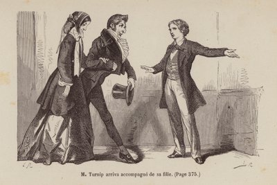 Illustration til Un Bon Petit Diable (kobberstik) af Horace (after) Castelli