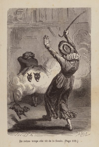 Illustration til Un Bon Petit Diable (kobberstik) af Horace (after) Castelli