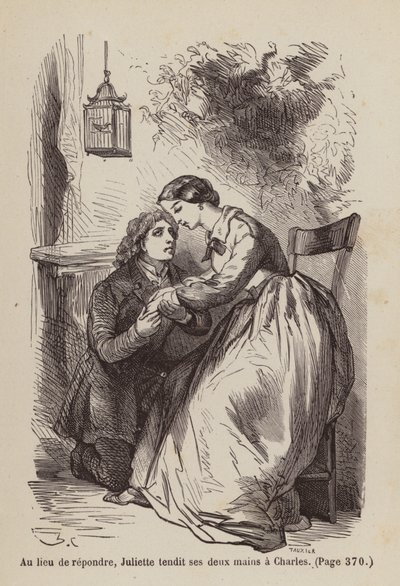 Illustration til Un Bon Petit Diable (kobberstik) af Horace (after) Castelli