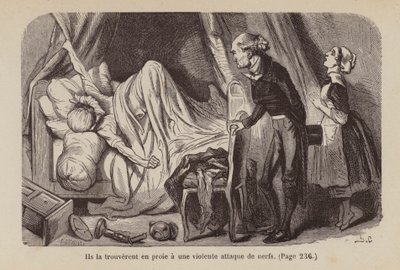 Illustration til Un Bon Petit Diable (kobberstik) af Horace (after) Castelli