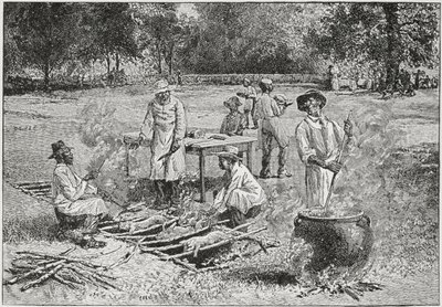 A Southern Barbecue, illustration fra 