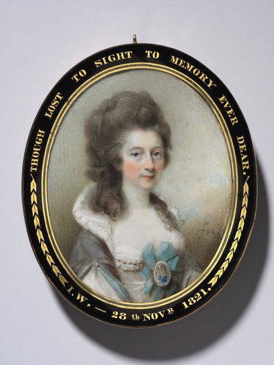 Portræt af Lady Grace Anna Newenham, 1784. af Horace Hone