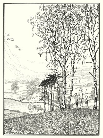 April (litografi) af Horace J. Knowles
