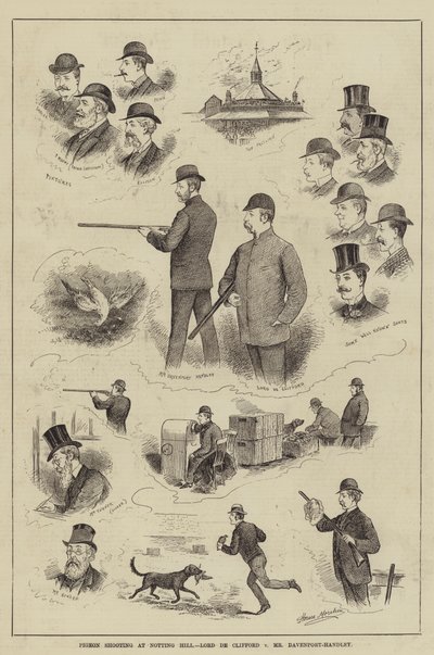 Dueskydning ved Notting Hill, Lord de Clifford mod Mr. Davenport-Handley af Horace Morehen