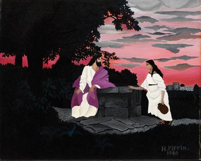 Kristus og Samarias kvinde af Horace Pippin