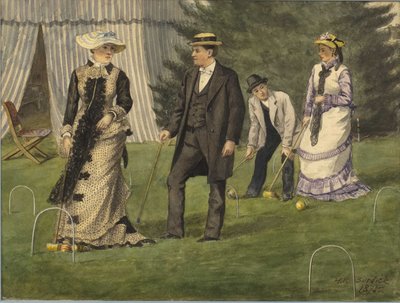 Kroketspillet, 1875. af Horace Robbin Burdick