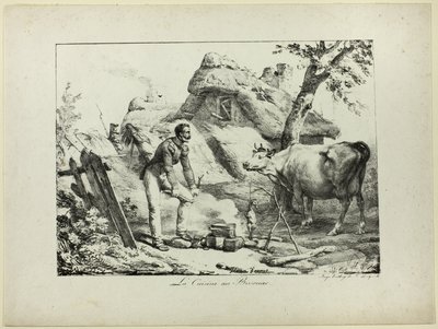 Bivuak-køkken af Horace Vernet