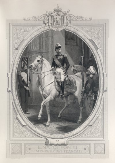 Rytterportræt af Napoleon 3 af Horace Vernet