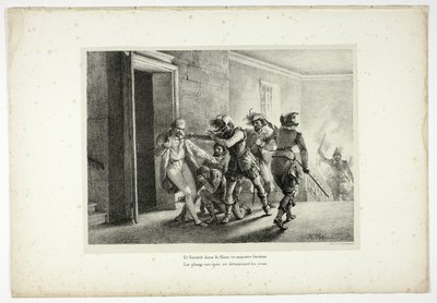 Og snart vil dette rasende monster i siden... af Horace Vernet