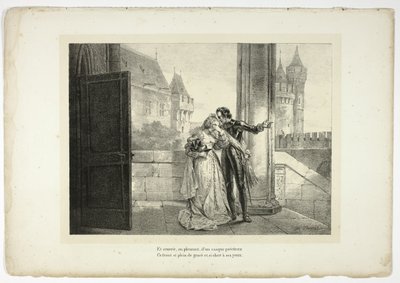 Og dækket, grædende, med en dyrebar hjelm... af Horace Vernet