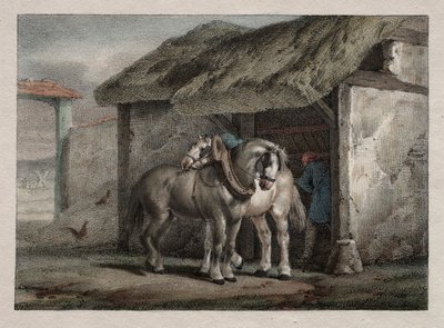 Gård Hest af Emile Jean Horace Vernet