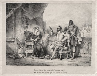 Marie de Medici og Henrik IV af Frankrig af Horace Vernet