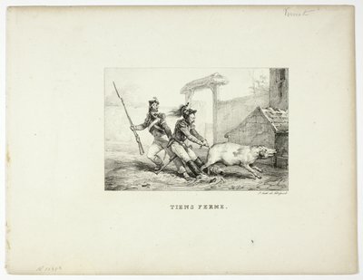 Hold fast af Emile Jean Horace Vernet