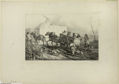 Jægere af Emile Jean Horace Vernet