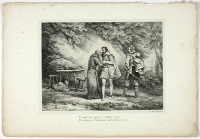 Han forlader denne dydige gamle mand med beklagelse... af Horace Vernet