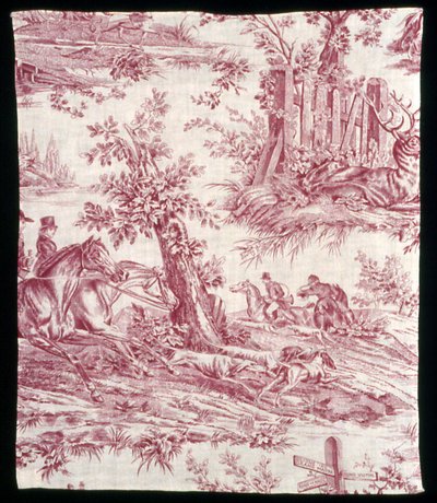 La Route de Jouy (Vejen til Jouy) (Indretningsstof) af Horace Vernet