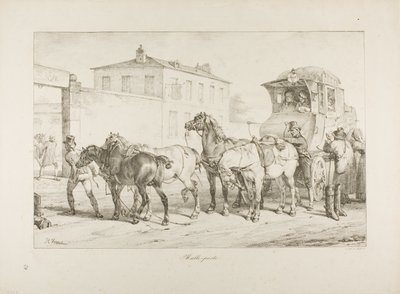 Mail Coach af Emile Jean Horace Vernet