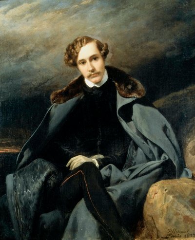 Portræt af prins Alexander Ivanovich Baryatinsky 1815-1879, 1837. af Emile Jean Horace Vernet