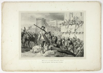 Hvor forbløffede disse døende mennesker er... af Horace Vernet