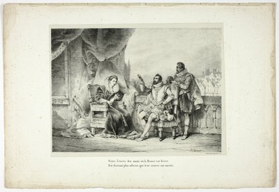 Dronning, overdrivelsen af det onde, som Frankrig er udsat for... af Horace Vernet