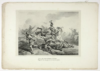 BOURBON kaster sig over denne stolte fjende... af Horace Vernet