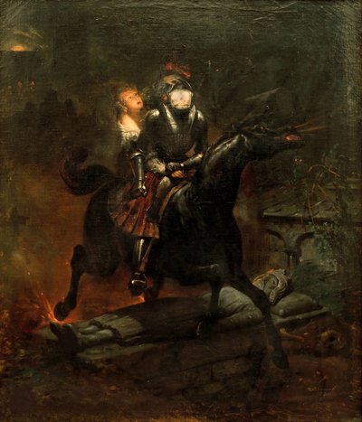 Balladen om Lenora, 1839. af Emile Jean Horace Vernet