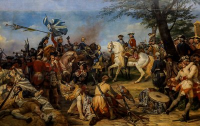 Slaget ved Fontenoy af Horace Vernet